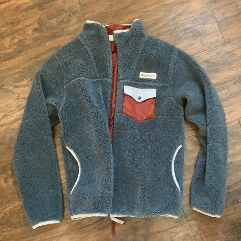 Columbia retro pile jacket size M